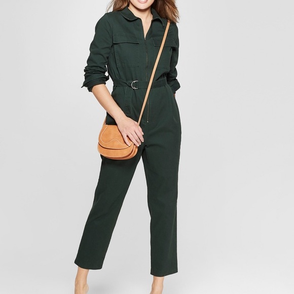 Universal Thread Pants - Universal Thread Green Twill Long Sleeve Coveralls